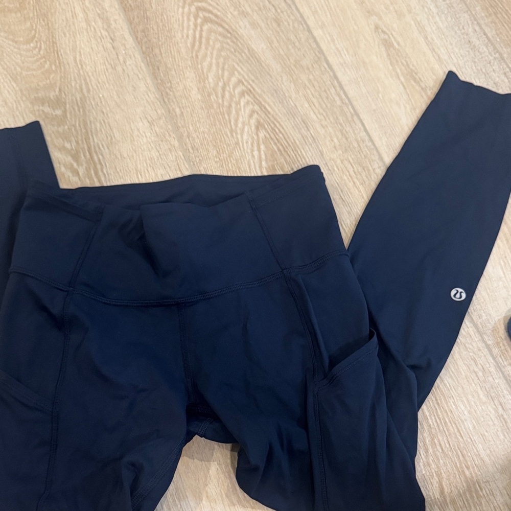 lululemon athletica navy Leggings with pockets
